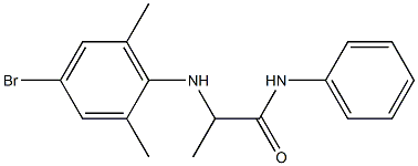 2-[(4-bromo-2,6-dimethylphenyl)amino]-N-phenylpropanamide Struktur