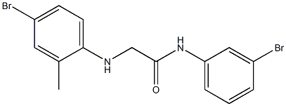 2-[(4-bromo-2-methylphenyl)amino]-N-(3-bromophenyl)acetamide Struktur