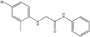 2-[(4-bromo-2-methylphenyl)amino]-N-phenylacetamide Struktur