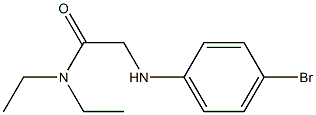 2-[(4-bromophenyl)amino]-N,N-diethylacetamide Struktur