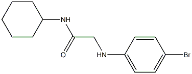 2-[(4-bromophenyl)amino]-N-cyclohexylacetamide Struktur