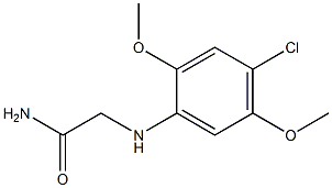 2-[(4-chloro-2,5-dimethoxyphenyl)amino]acetamide Struktur