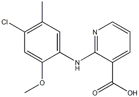 2-[(4-chloro-2-methoxy-5-methylphenyl)amino]pyridine-3-carboxylic acid Struktur