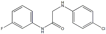 2-[(4-chlorophenyl)amino]-N-(3-fluorophenyl)acetamide Struktur