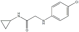 2-[(4-chlorophenyl)amino]-N-cyclopropylacetamide Struktur