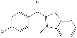 2-[(4-chlorophenyl)carbonyl]-3-methyl-1-benzofuran Struktur