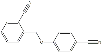 2-[(4-cyanophenoxy)methyl]benzonitrile Struktur