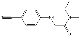 2-[(4-cyanophenyl)amino]-N-methyl-N-(propan-2-yl)acetamide Struktur