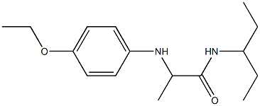 2-[(4-ethoxyphenyl)amino]-N-(pentan-3-yl)propanamide Struktur