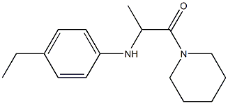 2-[(4-ethylphenyl)amino]-1-(piperidin-1-yl)propan-1-one Struktur