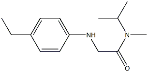 2-[(4-ethylphenyl)amino]-N-methyl-N-(propan-2-yl)acetamide Struktur