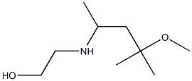 2-[(4-methoxy-4-methylpentan-2-yl)amino]ethan-1-ol Struktur