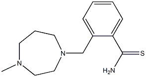 2-[(4-methyl-1,4-diazepan-1-yl)methyl]benzene-1-carbothioamide Struktur