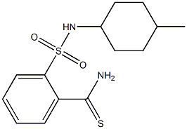 2-[(4-methylcyclohexyl)sulfamoyl]benzene-1-carbothioamide Struktur