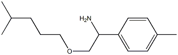 2-[(4-methylpentyl)oxy]-1-(4-methylphenyl)ethan-1-amine Struktur