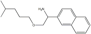 2-[(4-methylpentyl)oxy]-1-(naphthalen-2-yl)ethan-1-amine Struktur