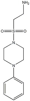 2-[(4-phenylpiperazine-1-)sulfonyl]ethan-1-amine Struktur