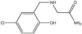 2-[(5-chloro-2-hydroxybenzyl)amino]acetamide Struktur