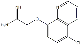 2-[(5-chloroquinolin-8-yl)oxy]ethanimidamide Struktur