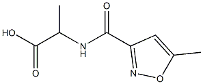 2-[(5-methyl-1,2-oxazol-3-yl)formamido]propanoic acid Struktur