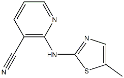 2-[(5-methyl-1,3-thiazol-2-yl)amino]nicotinonitrile Struktur