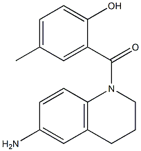 2-[(6-amino-1,2,3,4-tetrahydroquinolin-1-yl)carbonyl]-4-methylphenol Struktur