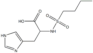 2-[(butylsulfonyl)amino]-3-(1H-imidazol-4-yl)propanoic acid Struktur