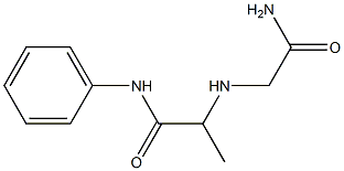 2-[(carbamoylmethyl)amino]-N-phenylpropanamide Struktur