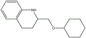 2-[(cyclohexyloxy)methyl]-1,2,3,4-tetrahydroquinoline Struktur