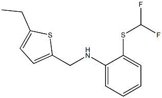 2-[(difluoromethyl)sulfanyl]-N-[(5-ethylthiophen-2-yl)methyl]aniline Struktur