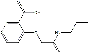 2-[(propylcarbamoyl)methoxy]benzoic acid Struktur