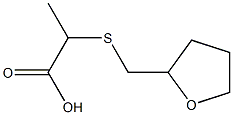 2-[(tetrahydrofuran-2-ylmethyl)thio]propanoic acid Struktur