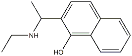 2-[1-(ethylamino)ethyl]-1-naphthol Struktur