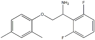 2-[1-amino-2-(2,4-dimethylphenoxy)ethyl]-1,3-difluorobenzene Struktur