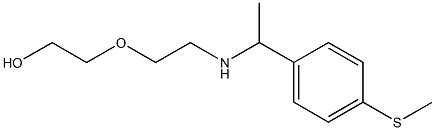 2-[2-({1-[4-(methylsulfanyl)phenyl]ethyl}amino)ethoxy]ethan-1-ol Struktur