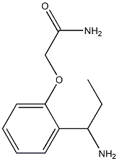 2-[2-(1-aminopropyl)phenoxy]acetamide Struktur