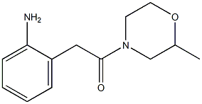 2-[2-(2-methylmorpholin-4-yl)-2-oxoethyl]aniline Struktur