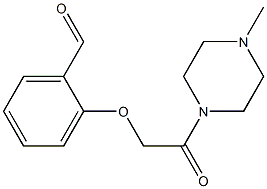 2-[2-(4-methylpiperazin-1-yl)-2-oxoethoxy]benzaldehyde Struktur