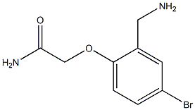 2-[2-(aminomethyl)-4-bromophenoxy]acetamide Struktur