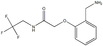 2-[2-(aminomethyl)phenoxy]-N-(2,2,2-trifluoroethyl)acetamide Struktur