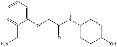 2-[2-(aminomethyl)phenoxy]-N-(4-hydroxycyclohexyl)acetamide Struktur