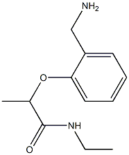 2-[2-(aminomethyl)phenoxy]-N-ethylpropanamide Struktur