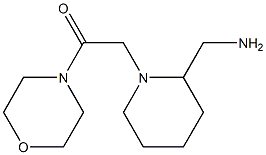 2-[2-(aminomethyl)piperidin-1-yl]-1-(morpholin-4-yl)ethan-1-one Struktur