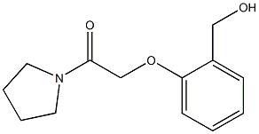 2-[2-(hydroxymethyl)phenoxy]-1-(pyrrolidin-1-yl)ethan-1-one Struktur