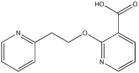 2-[2-(pyridin-2-yl)ethoxy]pyridine-3-carboxylic acid Struktur