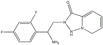 2-[2-amino-2-(2,4-difluorophenyl)ethyl]-2H,3H-[1,2,4]triazolo[3,4-a]pyridin-3-one Struktur