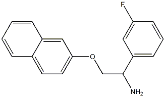 2-[2-amino-2-(3-fluorophenyl)ethoxy]naphthalene Struktur