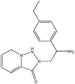 2-[2-amino-2-(4-ethylphenyl)ethyl]-2H,3H-[1,2,4]triazolo[3,4-a]pyridin-3-one Struktur