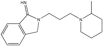 2-[3-(2-methylpiperidin-1-yl)propyl]-2,3-dihydro-1H-isoindol-1-imine Struktur