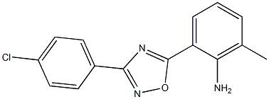 2-[3-(4-chlorophenyl)-1,2,4-oxadiazol-5-yl]-6-methylaniline Struktur